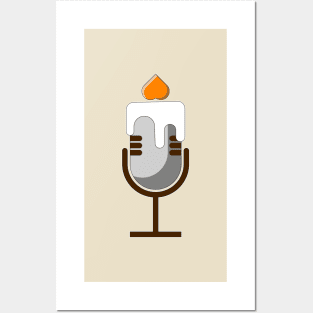 Podcast Candle Posters and Art